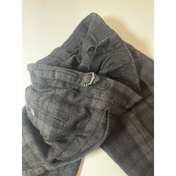 Brooks Brothers Milano Fit Wool Plaid Dress Pants – Men’s 35x29 – Gray/Black - Picture 12 of 12